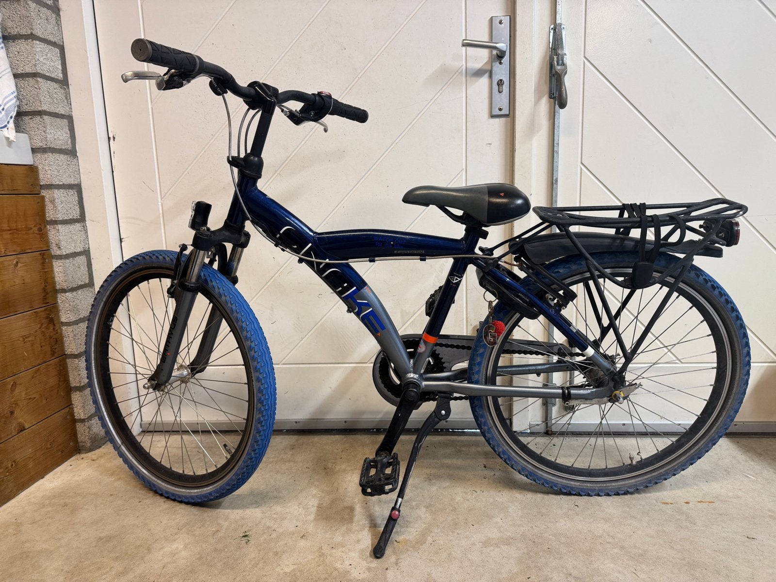 Batavus Snake Kinderfiets 24 inch - Zwart/Blauw, Fietsen en Brommers, Ophalen, Gebruikt, 24 inch, Versnellingen