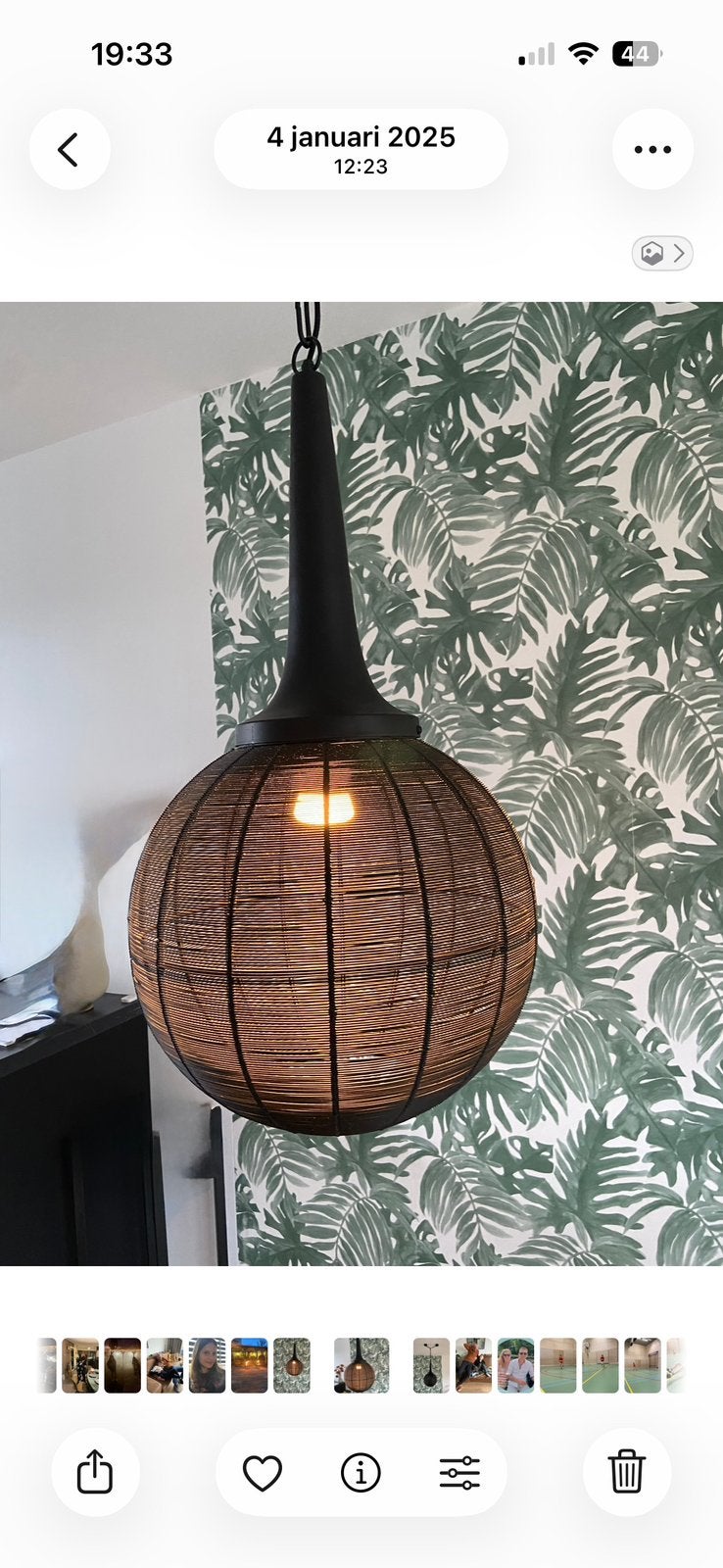 Metalen hanglamp!, Ophalen, Gebruikt, Metaal, 50 tot 75 cm