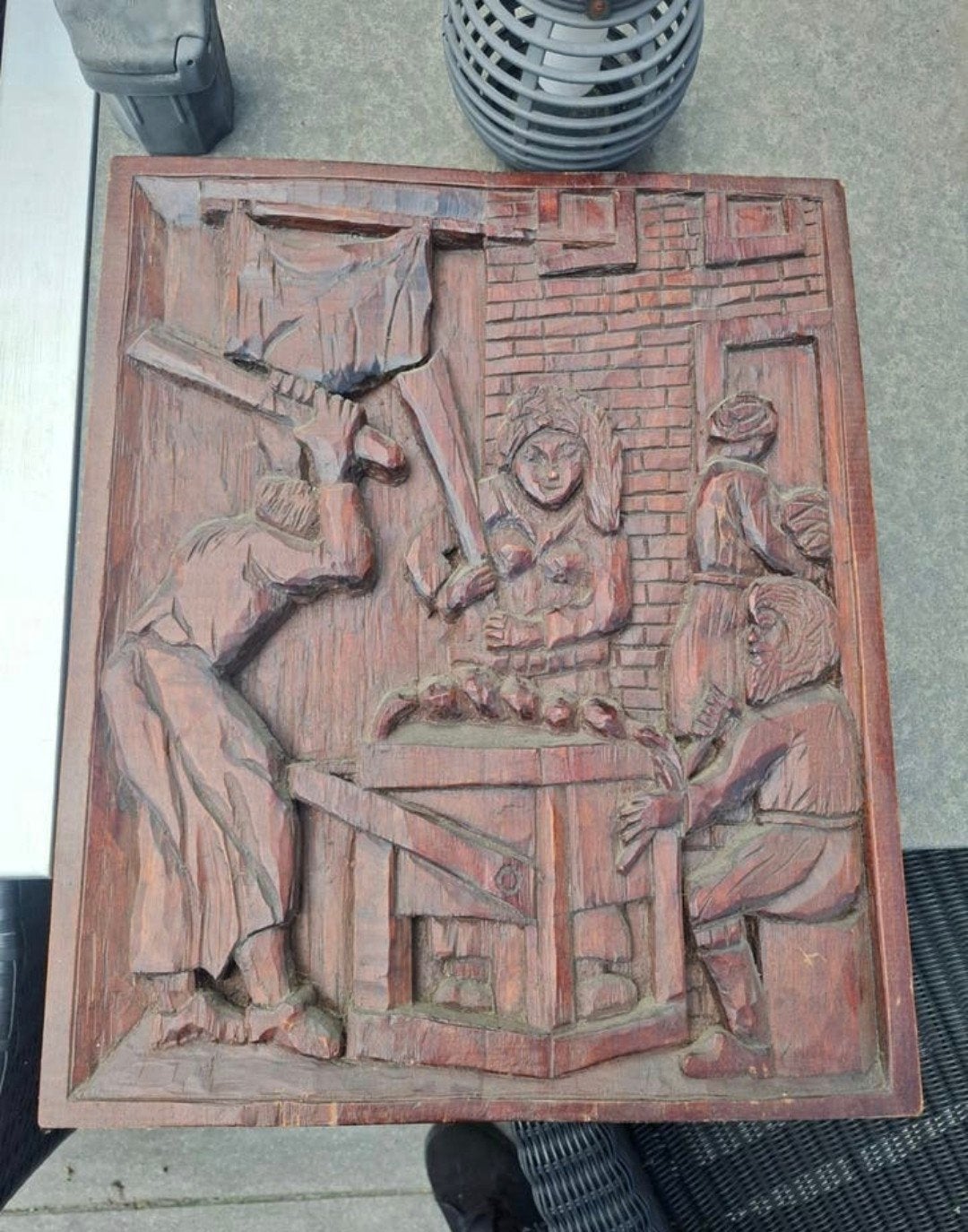 Antiek Afrikaans houtsnijwerk, Ophalen