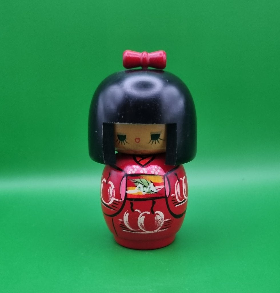 Lieve kokeshi van Keiko, Hout, Handgemaakt, Ophalen of Verzenden, Japan