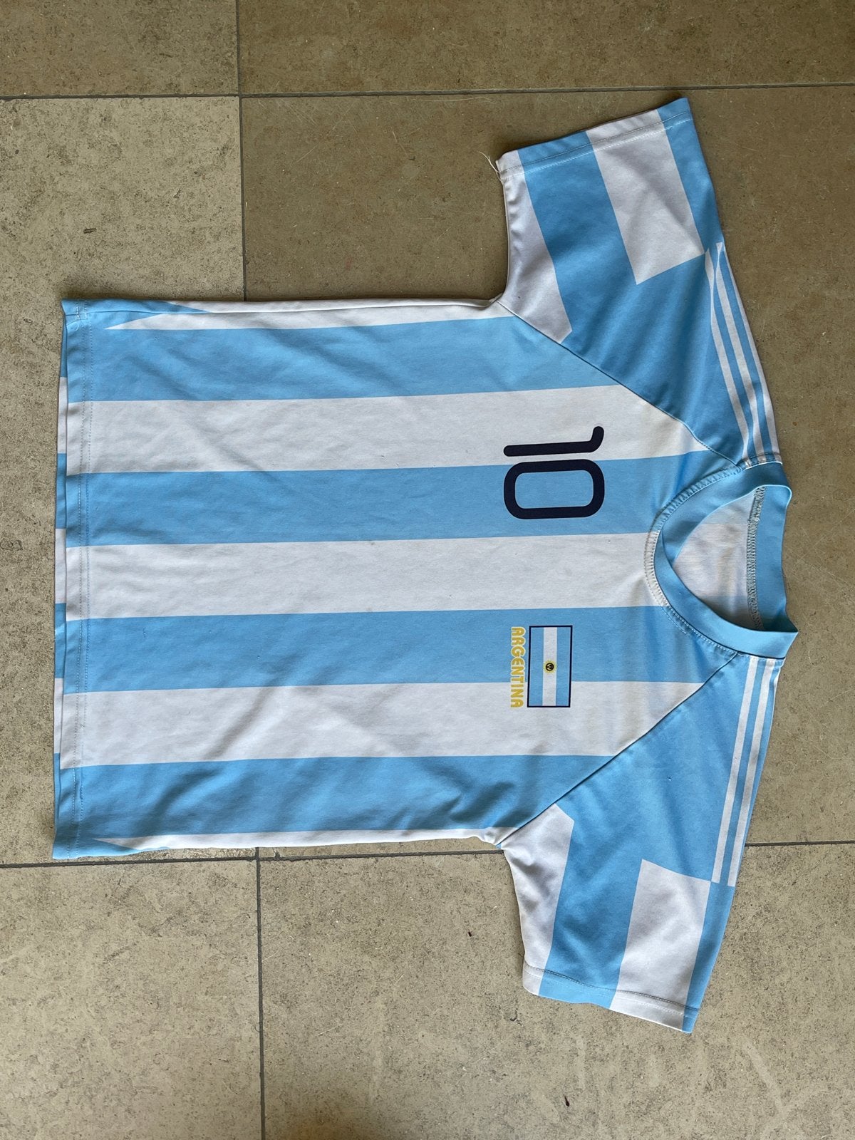 Argentinië Voetbalshirt Messi #10 Kinderen (132-164 cm), Ophalen of Verzenden, Zo goed als nieuw