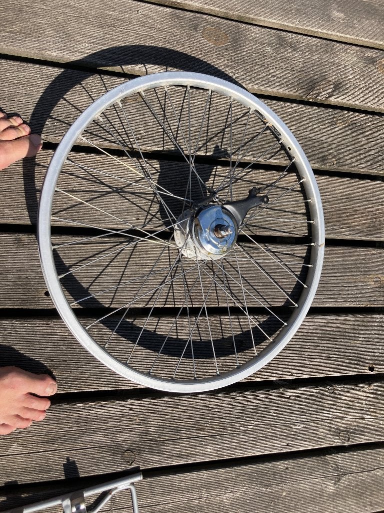 26 x 1,75 inch nexus achterwiel, 7 speed,rollerbrake rem, Wiel, Ophalen of Verzenden, Zo goed als nieuw, Aluminium