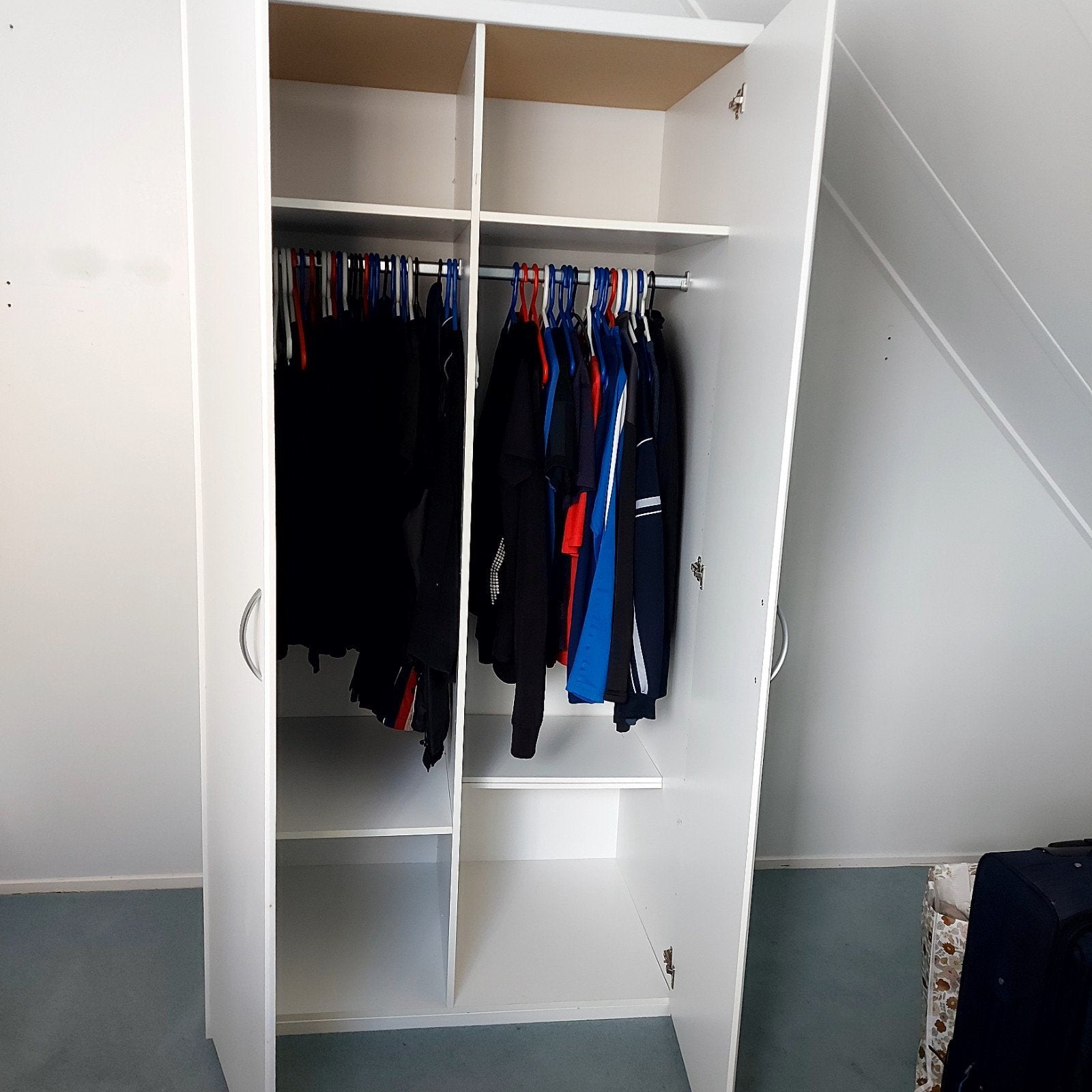 Hang - legkast, Huis en Inrichting, Kasten | Kledingkasten, Ophalen, Gebruikt, 200 cm of meer, Overige houtsoorten