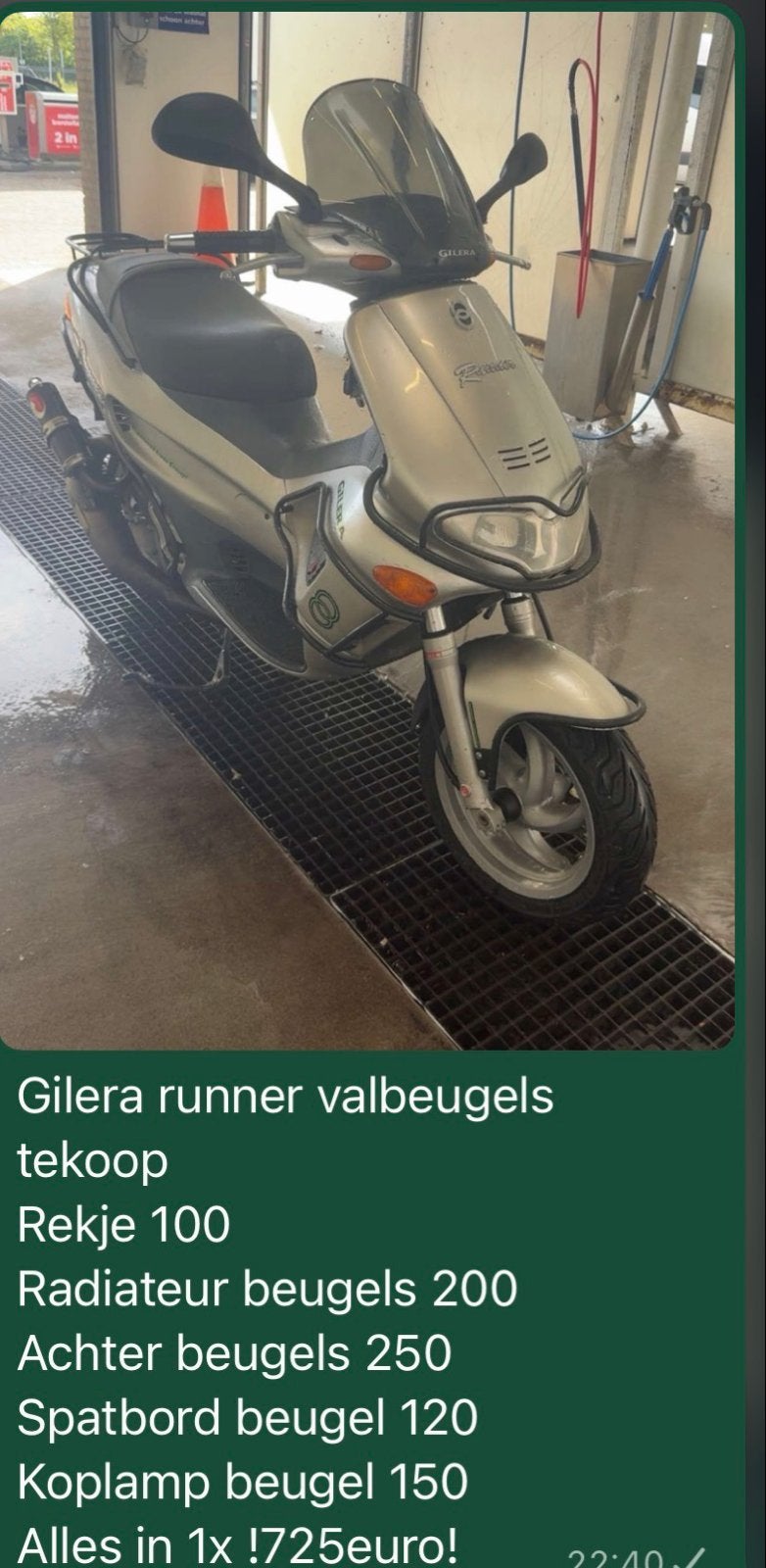 Gilera Runner valbeugels en onderdelen te koop, Fietsen en Brommers, Ophalen of Verzenden, Gebruikt, Overige typen, Overige merken