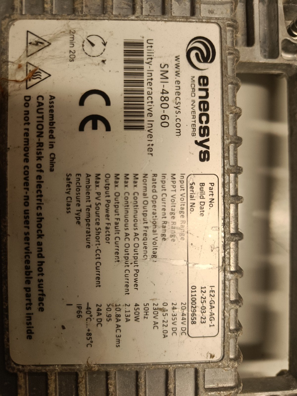 21 stuksEnphase SMI-480-60 Micro-omvormer voor zonnepanelen, Ophalen of Verzenden, Gebruikt