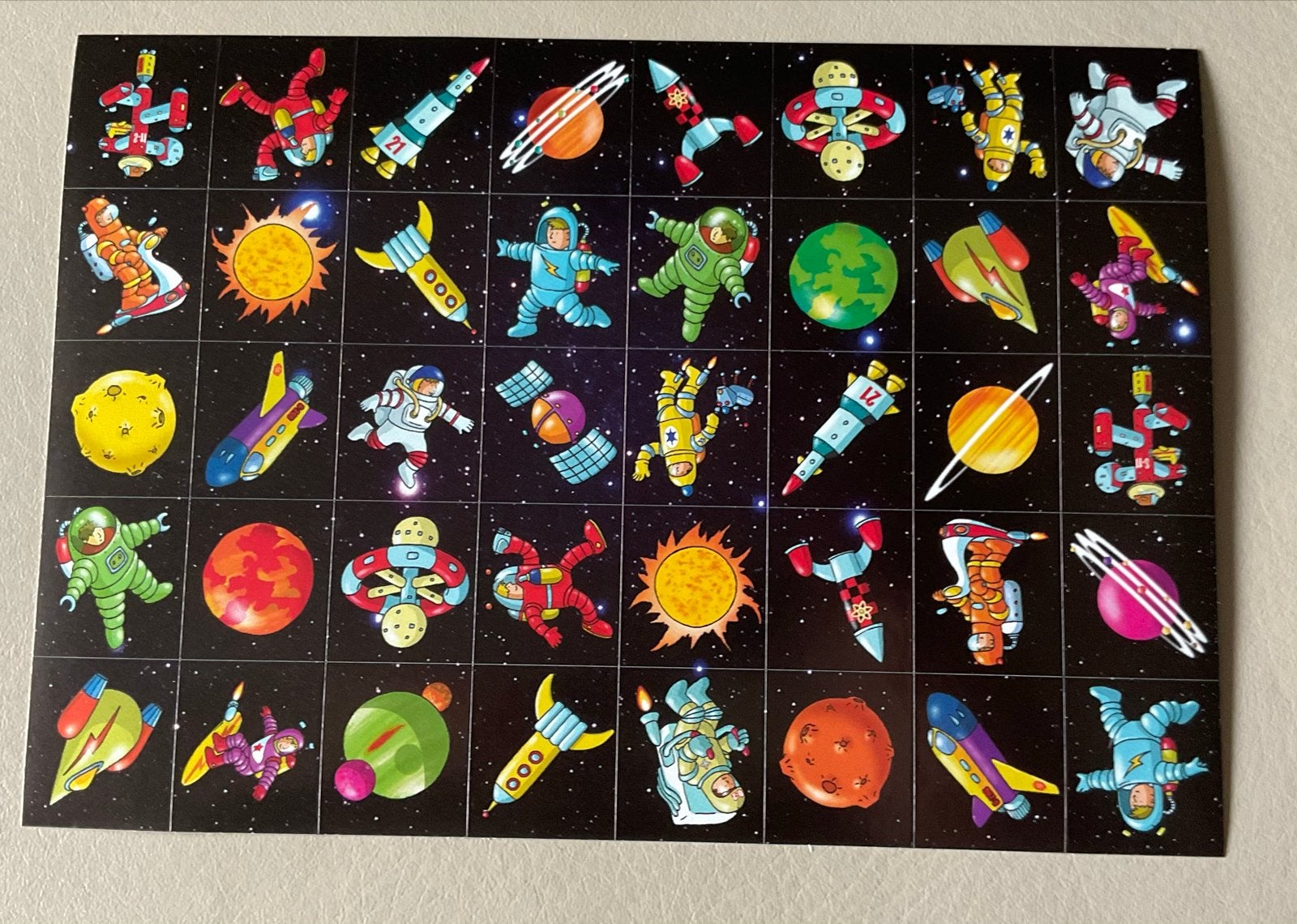 Astronauten in de ruimte stickervel, Ophalen of Verzenden, Nieuw, Meerdere stickers