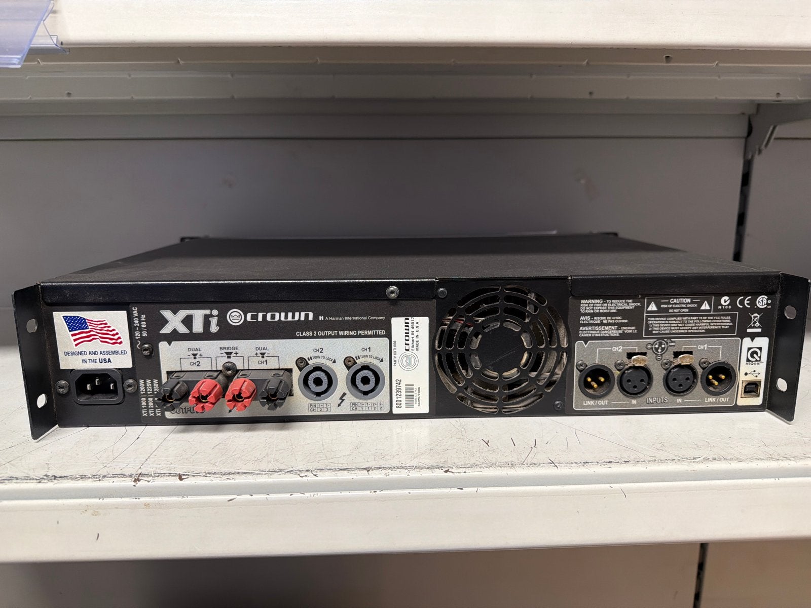 Crown XTi 1000 Versterker/Receiver - Werkt perfect!, Overige merken, Crown, Crown, Ophalen of Verzenden