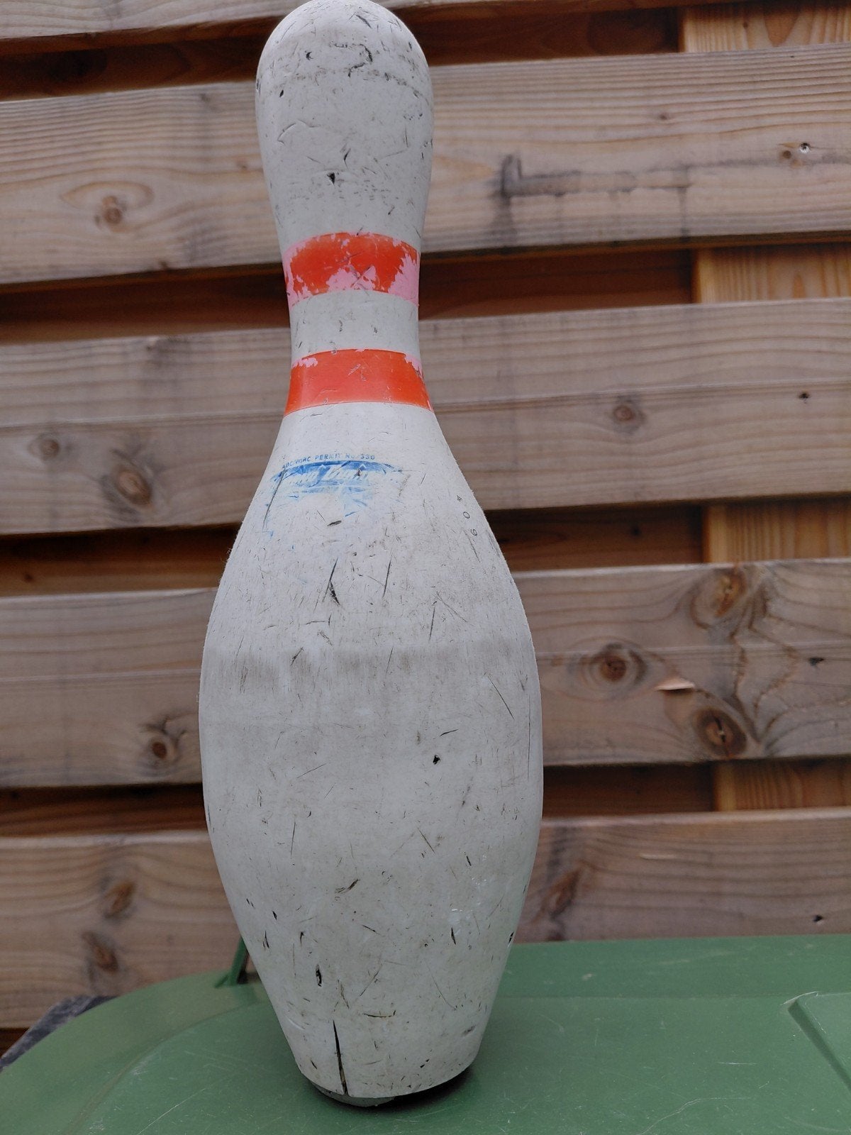 Vintage Bowling Kegel - Decoratief Item, Ophalen of Verzenden, Gebruikt