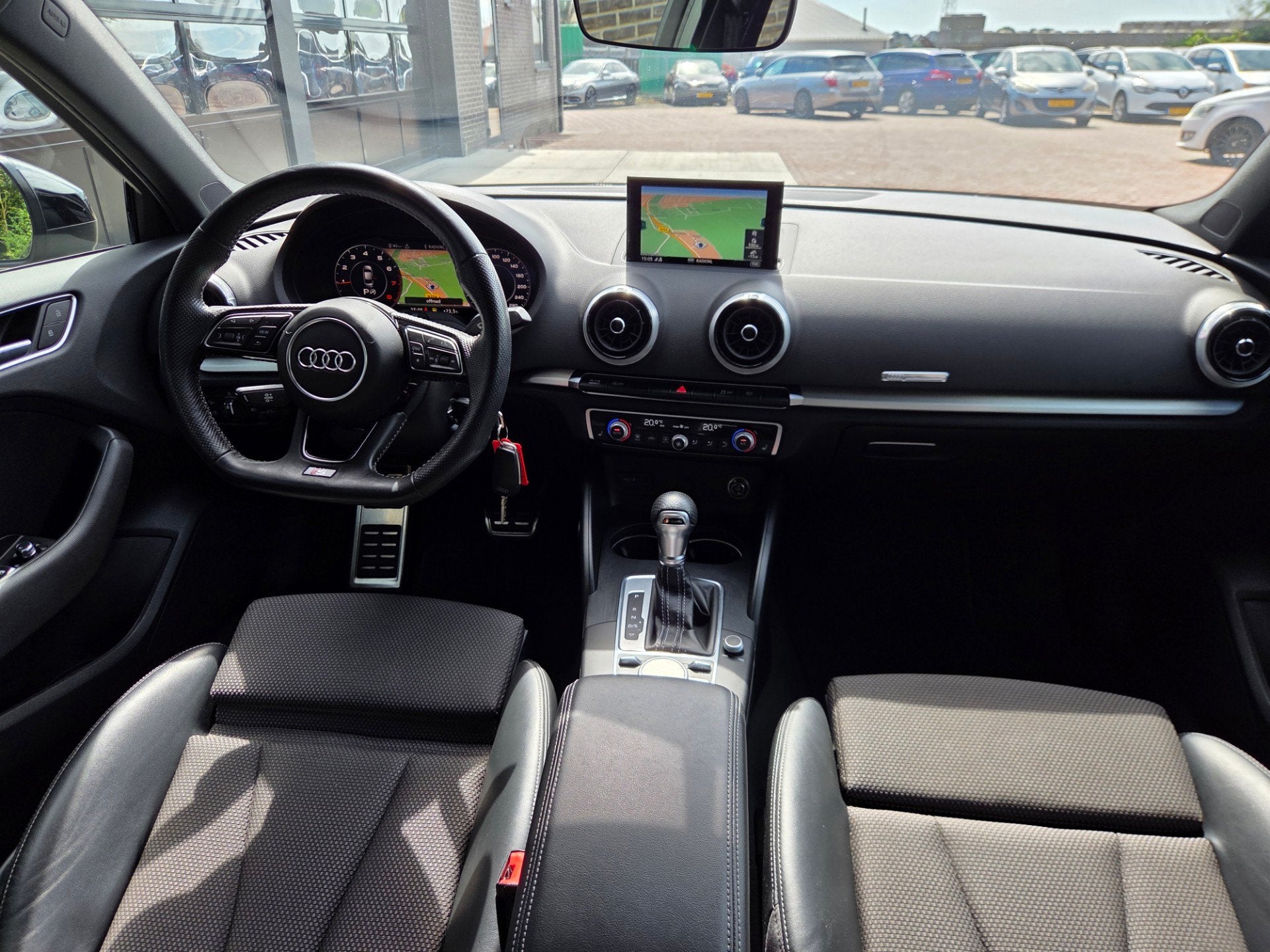 Audi A3 Limousine 35 TFSI CoD Advance Sport AUT, Auto's, Audi, Gebruikt, Euro 6, 150 pk, Leder en Stof