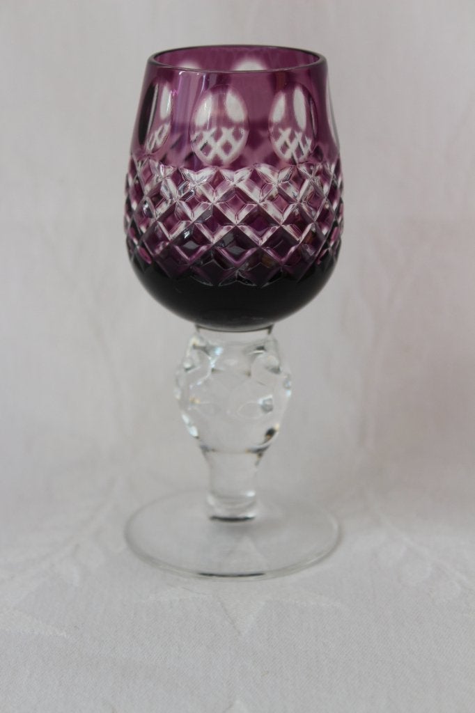 Vintage Boheems kristal likeur glas, Antiek en Kunst, Antiek | Glas en Kristal, Ophalen of Verzenden