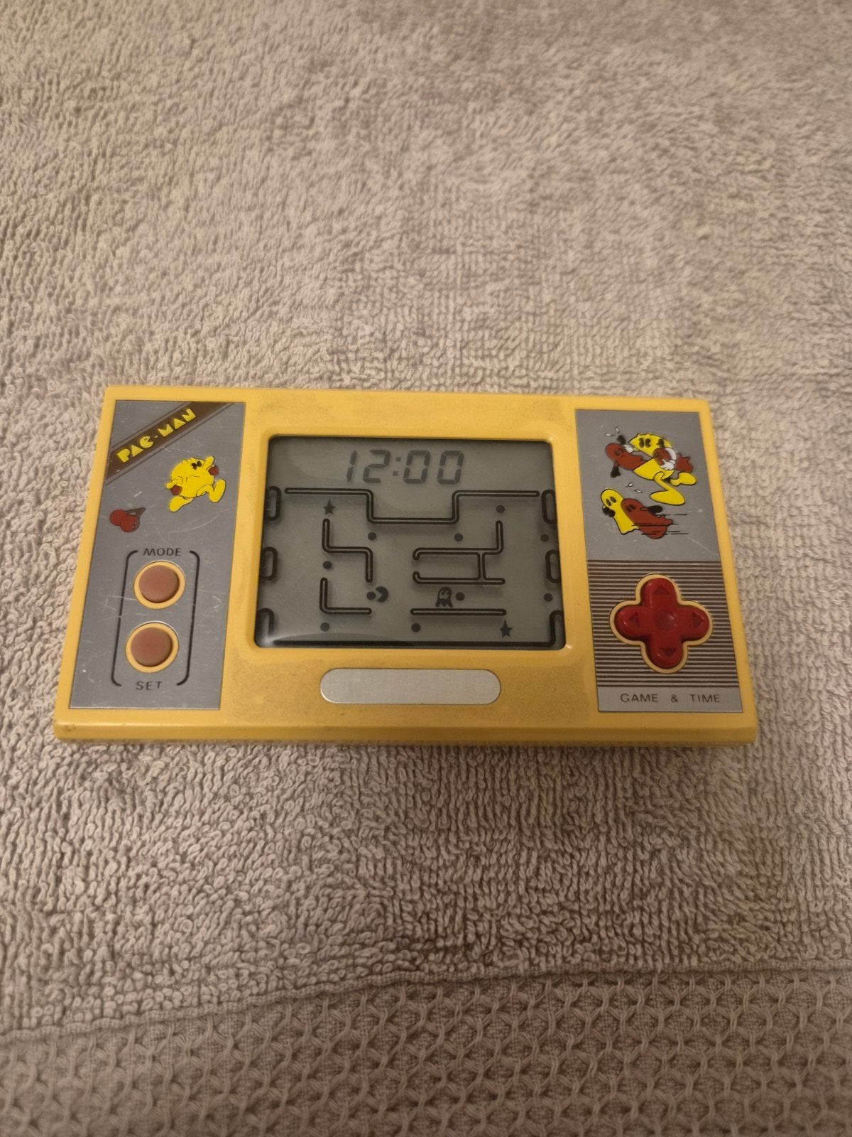 Vintage Pac-Man Handheld Game & Time LCD Spel, Ophalen of Verzenden, Overige merken, Gebruikt