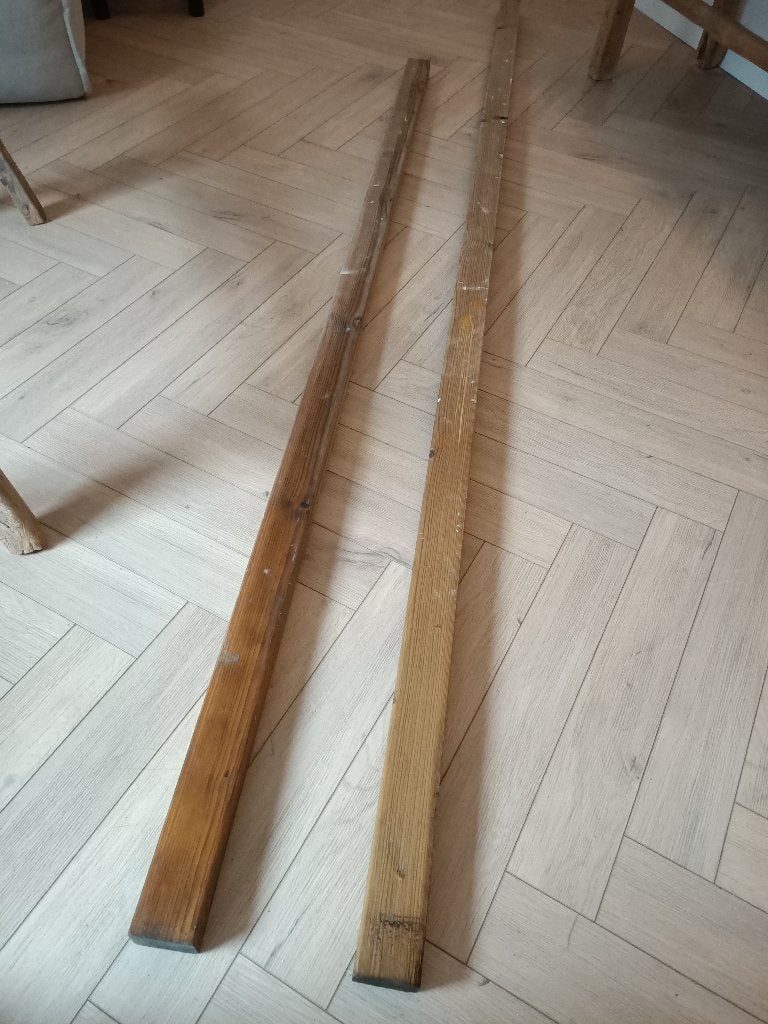 Twee geïmpregneerde balken, Tuin en Terras, Ophalen, Zo goed als nieuw, 250 cm of meer, Balken