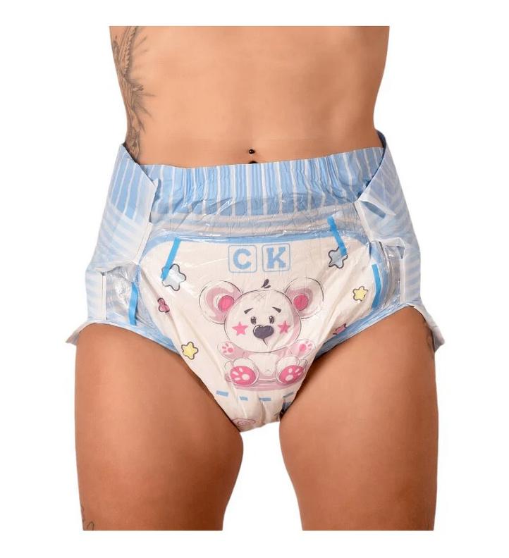 Fluffy Bear ABDL Luiers (13500ml), Kleding | Heren, Ondergoed, Verzenden, Blauw, Cloudrys, Boxer