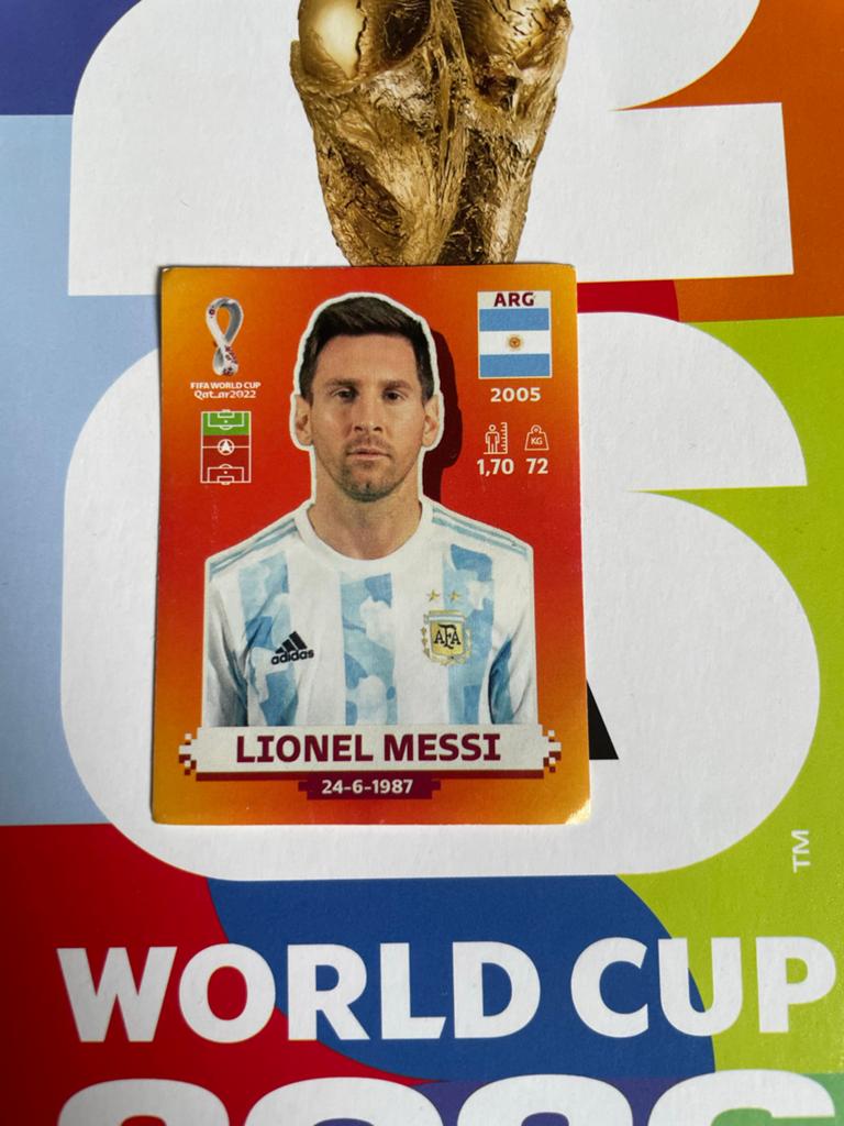 Lionel Messi WK 2022 Panini Sticker - ARG 19, Ophalen of Verzenden, Nieuw, Sticker