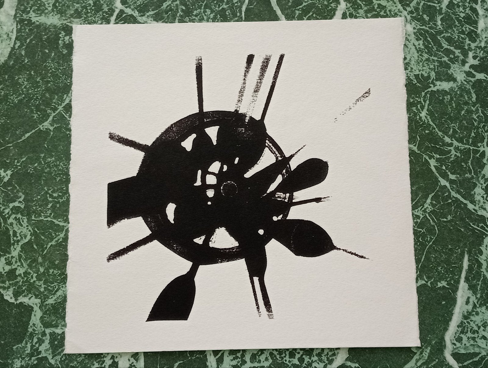 Lithografie/zeefdruk jaren 80, Antiek en Kunst, Kunst | Litho's en Zeefdrukken, Ophalen of Verzenden
