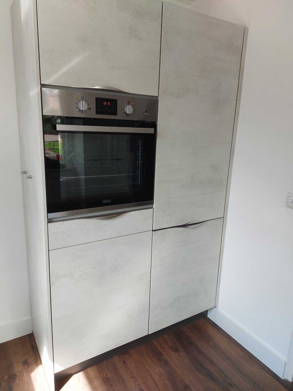 Zeer nette Nolte parallelle keuken incl.apparatuur+garantie!, Dubbelwandige keuken, Ophalen of Verzenden, Zo goed als nieuw, Hout