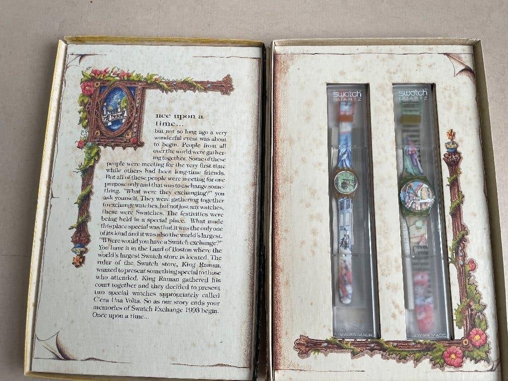 Zeldzame Swatch Boston Book Special 1993 – Oplage 999 stuks!, Ophalen of Verzenden, Zo goed als nieuw