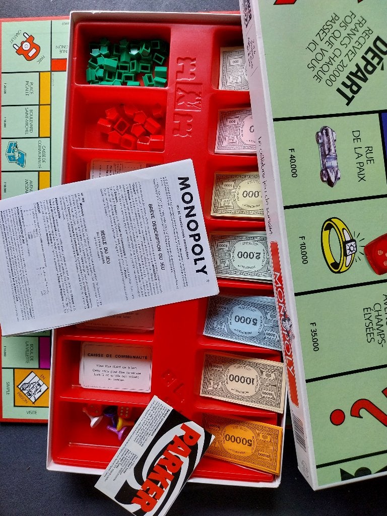 Monopoly - Parijse editie, Hobby en Vrije tijd, Een of twee spelers, Ophalen of Verzenden, Zo goed als nieuw