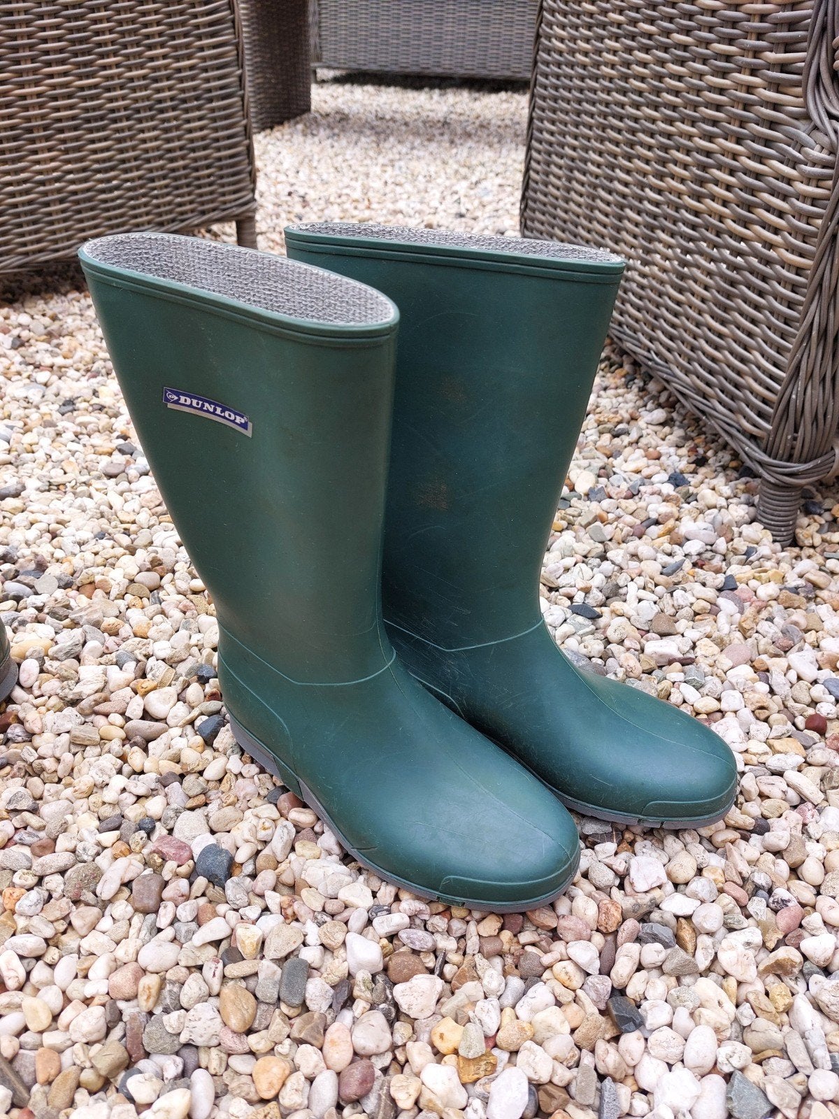 Groene Dunlop regenlaarzen - Maat 36 en 37, Kleding | Heren, Ophalen, Gedragen, Regenlaarzen
