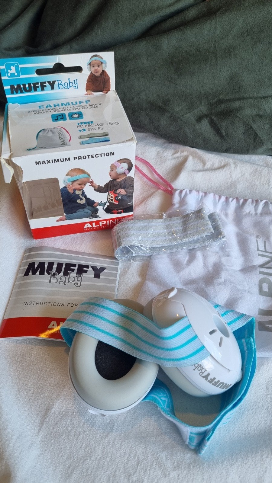 Alpine Muffy Baby gehoorbescherming voor baby's en peuters, Ophalen of Verzenden, Zo goed als nieuw