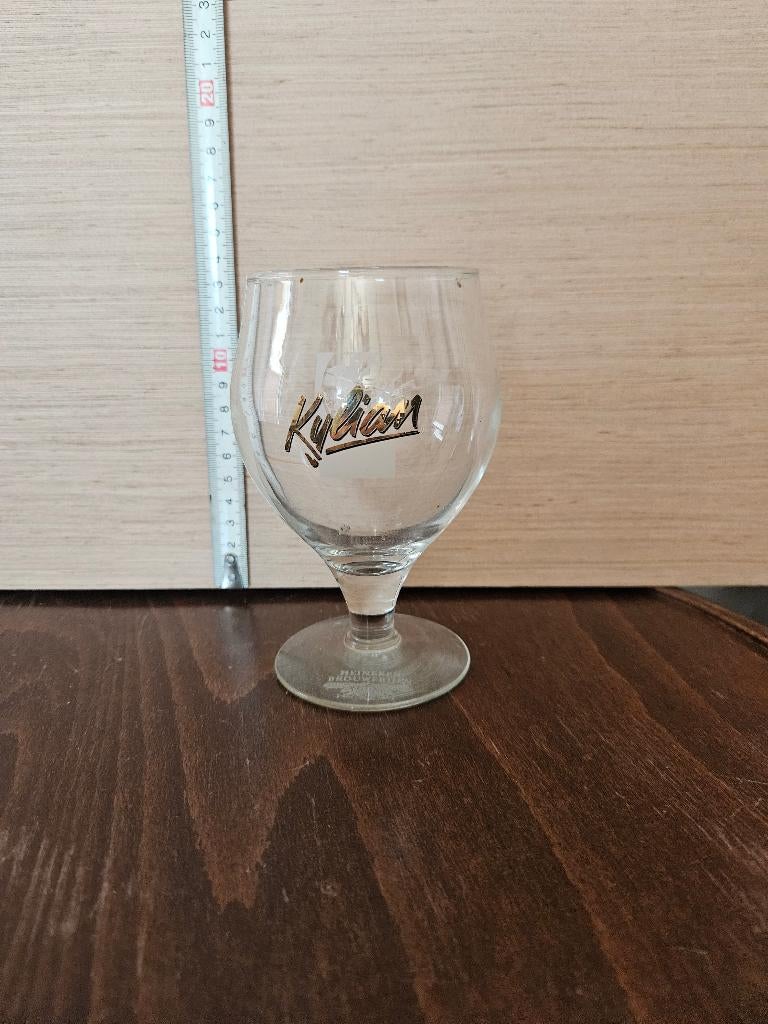 Heineken bolglazen op voet, Ophalen, Gebruikt, Glas of Glazen, Heineken