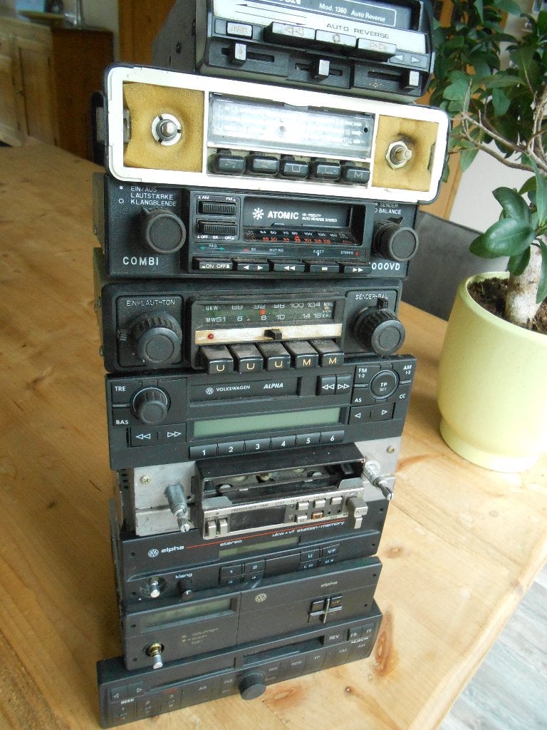 blaupunkt grundig vw audi 8 track radio's partij oldtimer  !, Auto diversen, Ophalen of Verzenden, Gebruikt