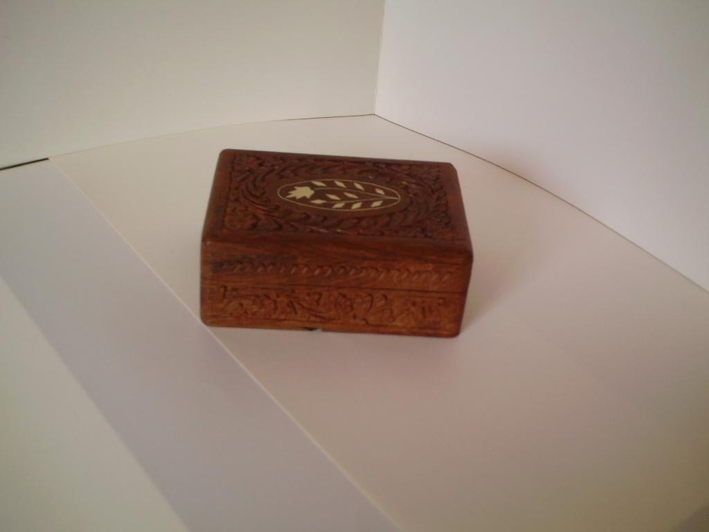 Spaans sieradendoosje., Sieraden, Tassen en Uiterlijk, Ophalen of Verzenden, Zo goed als nieuw, Bruin