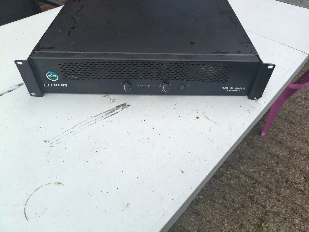 Crown Amp  XLS602 Pa Disco versterker 1300 watt, Gebruikt, 120 watt of meer, Stereo, Ophalen