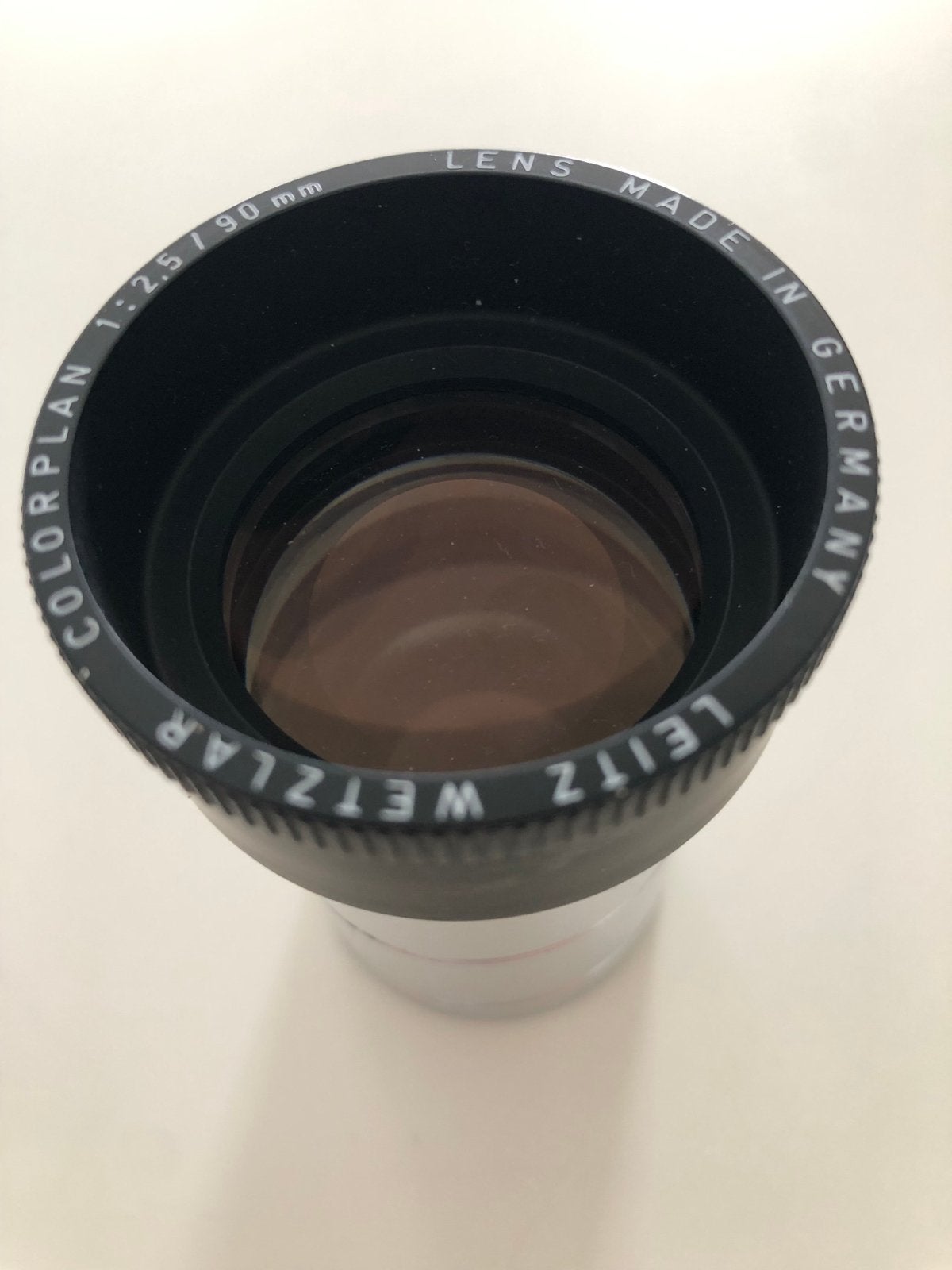 Vintage Leitz Wetzlar Colorplan 2.5/90mm lens - Made in Germ, Ophalen of Verzenden, Gebruikt, Leica, Telelens