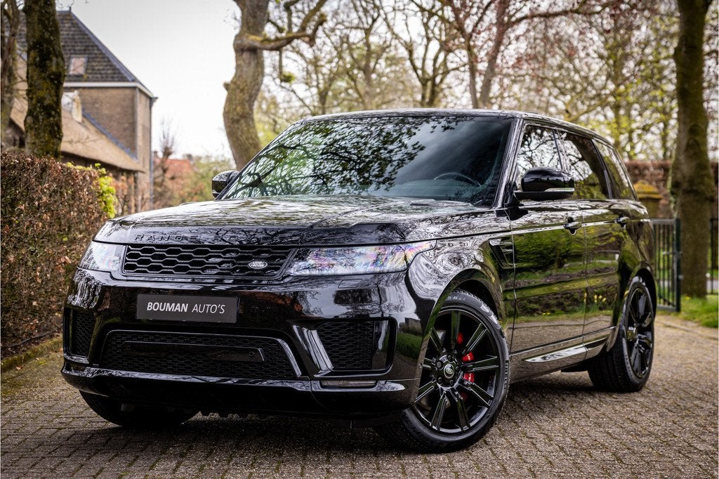 Land Rover Range Rover Sport P400e HSE Dynamic Stealth Full, Automaat, Gebruikt, 2500 kg, Zwart
