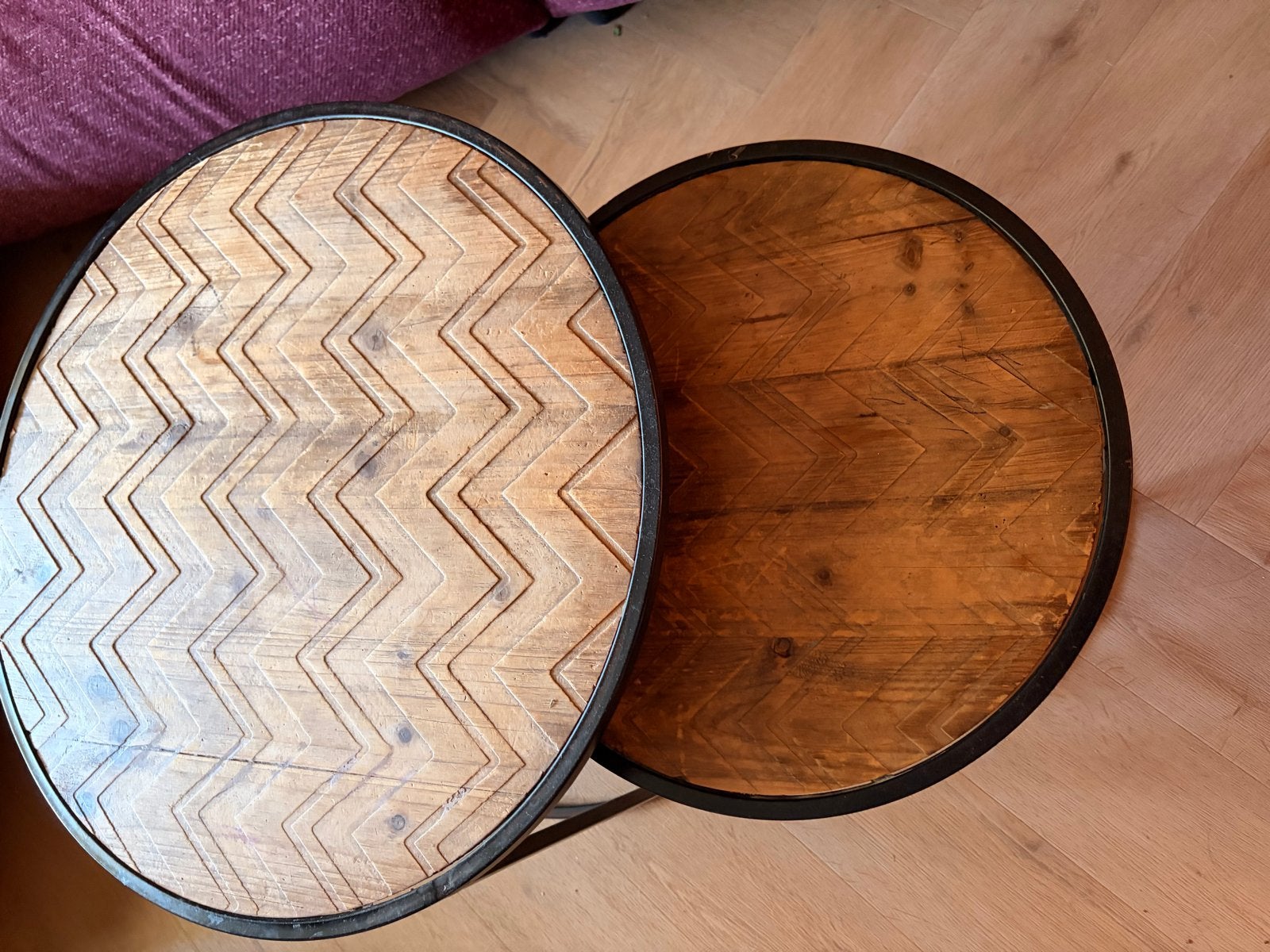Leuke salontafeltjes/bijzettafeltjes, Ophalen, Minder dan 45 cm, Minder dan 55 cm, Gebruikt