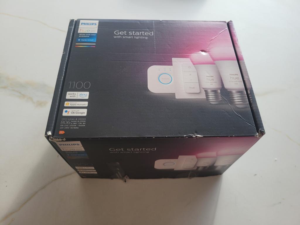 Philips Hue White & Color Ambiance Starter Kit E27 - Nieuw!, Huis en Inrichting, Ophalen of Verzenden, Zo goed als nieuw