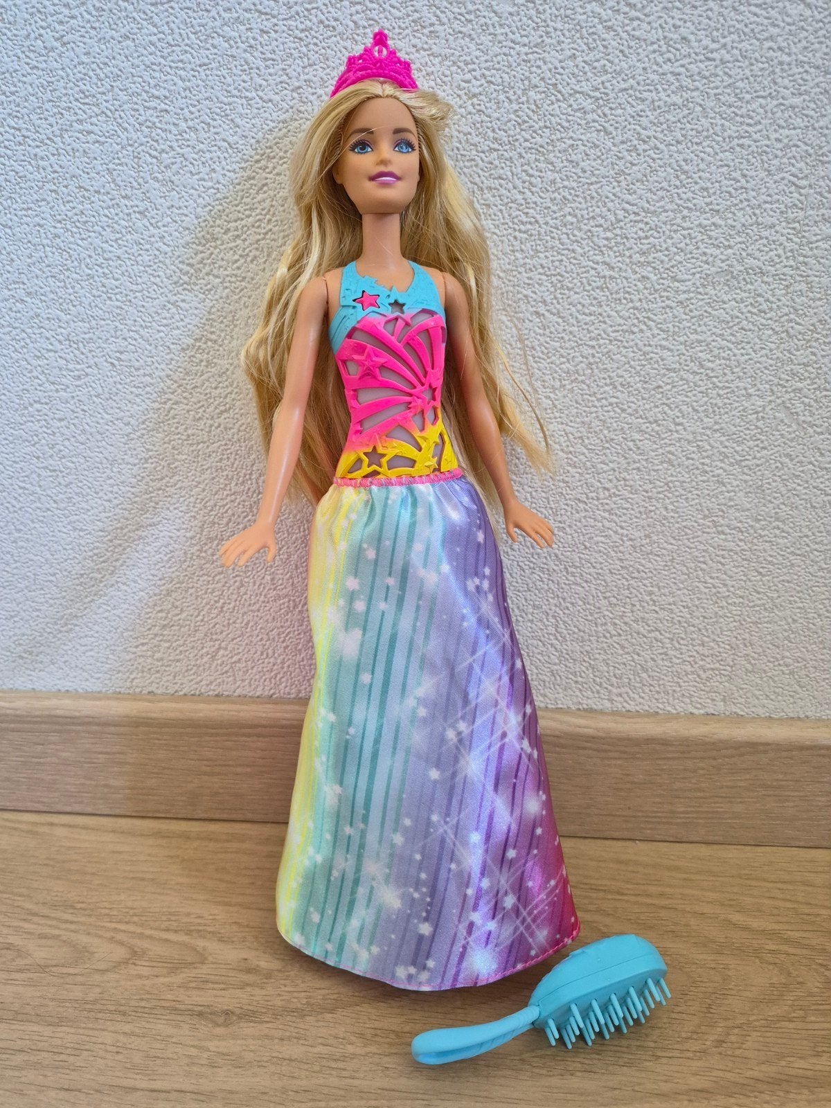Barbie FRB12 Dreamtopia prinses met regenboogjurk, Ophalen of Verzenden, Zo goed als nieuw, Barbie