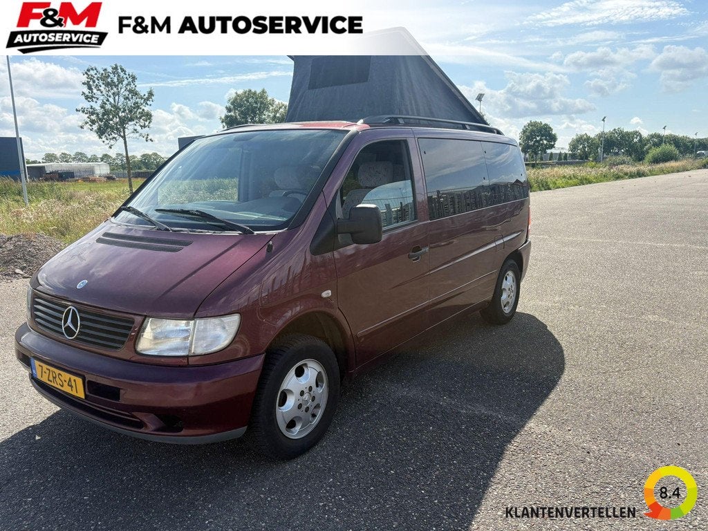 Mercedes-benz Vito,114 Camper ombouw, Euro 2, Stof, Gebruikt, 2000 kg