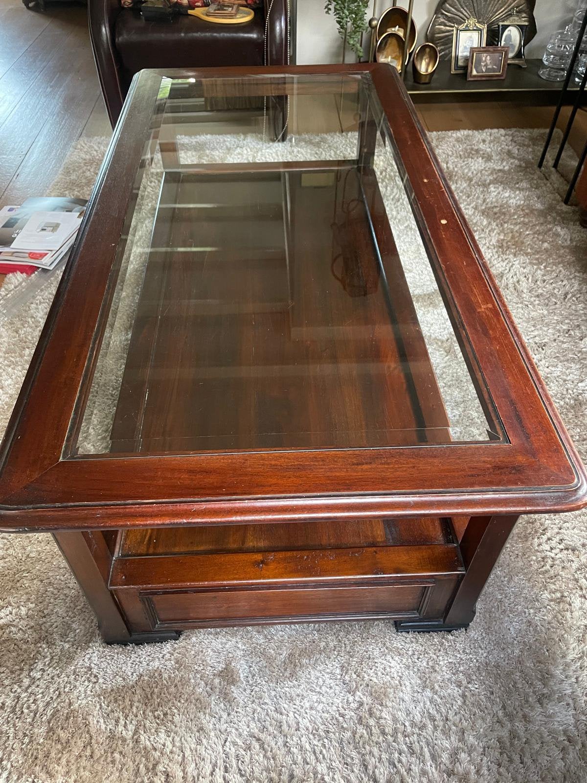 Mooie salontafel van Jan Frantzen Art, Huis en Inrichting, Tafels | Salontafels, Ophalen, Gebruikt, 100 tot 150 cm, 50 tot 100 cm