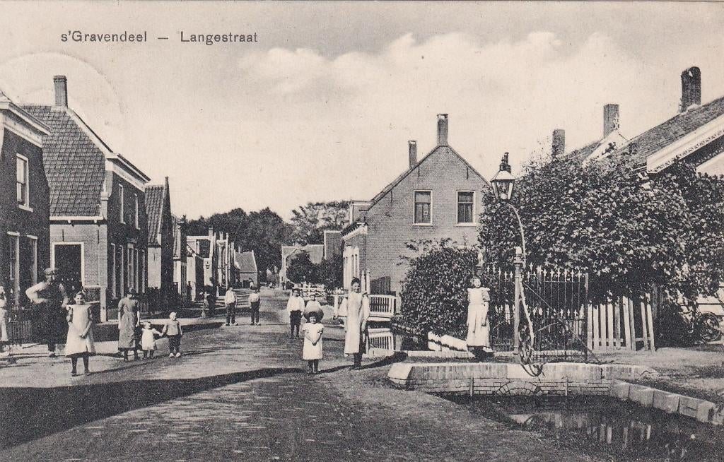 s Gravendeel, Volk, 1909., Verzenden, Voor 1920, Gelopen, Zuid-Holland