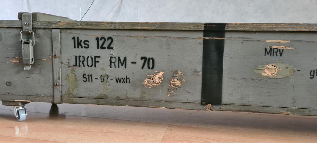 Militaire munitiekist, Antiek en Kunst, Antiek | Meubels | Kasten, Ophalen