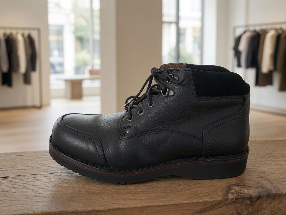 Zwarte Nubuck Boots - Maat 7.5 - Semi- orthopedisch, Kleding | Heren, Schoenen, Ophalen of Verzenden, Nieuw, Zwart, Boots