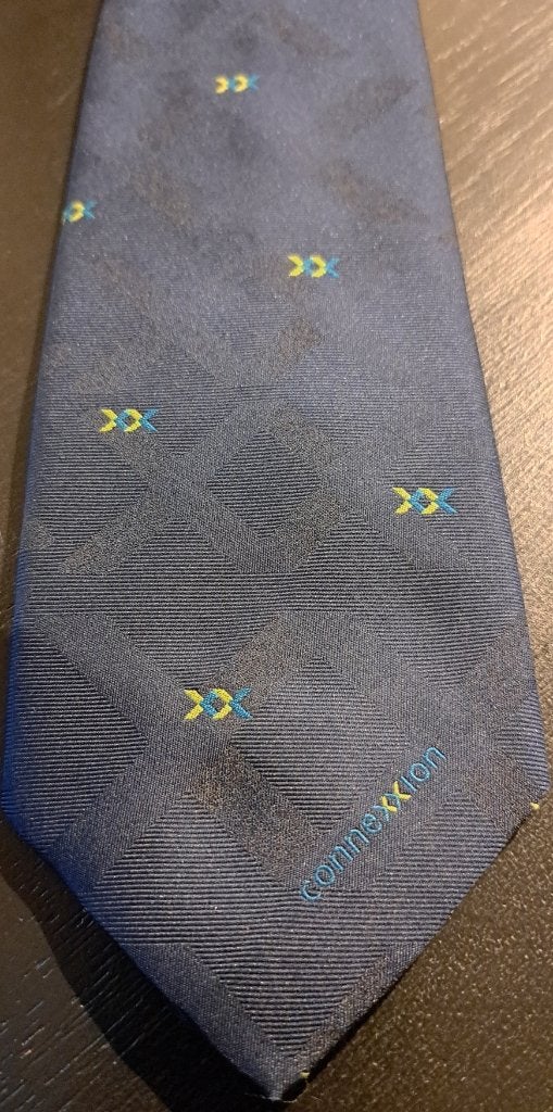 Connexxion stropdas Openbaar Vervoer Bus blauw, Ophalen of Verzenden, Nieuw, Gebruiksvoorwerp