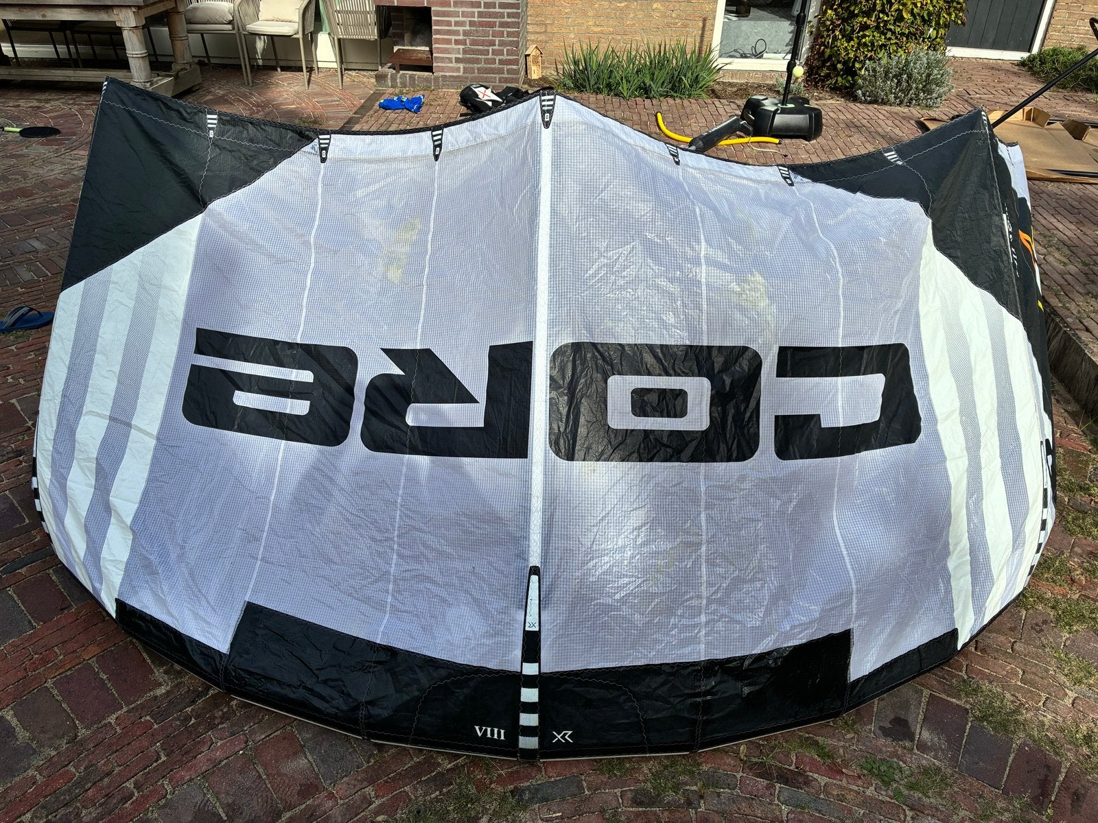 Core XR7 Kite 8m², Watersport en Boten, 8 m², Geen board, Ophalen of Verzenden, Zo goed als nieuw