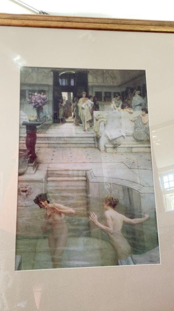 Alma Tadema poster badhuis ingelijst, Ophalen of Verzenden, Nieuw