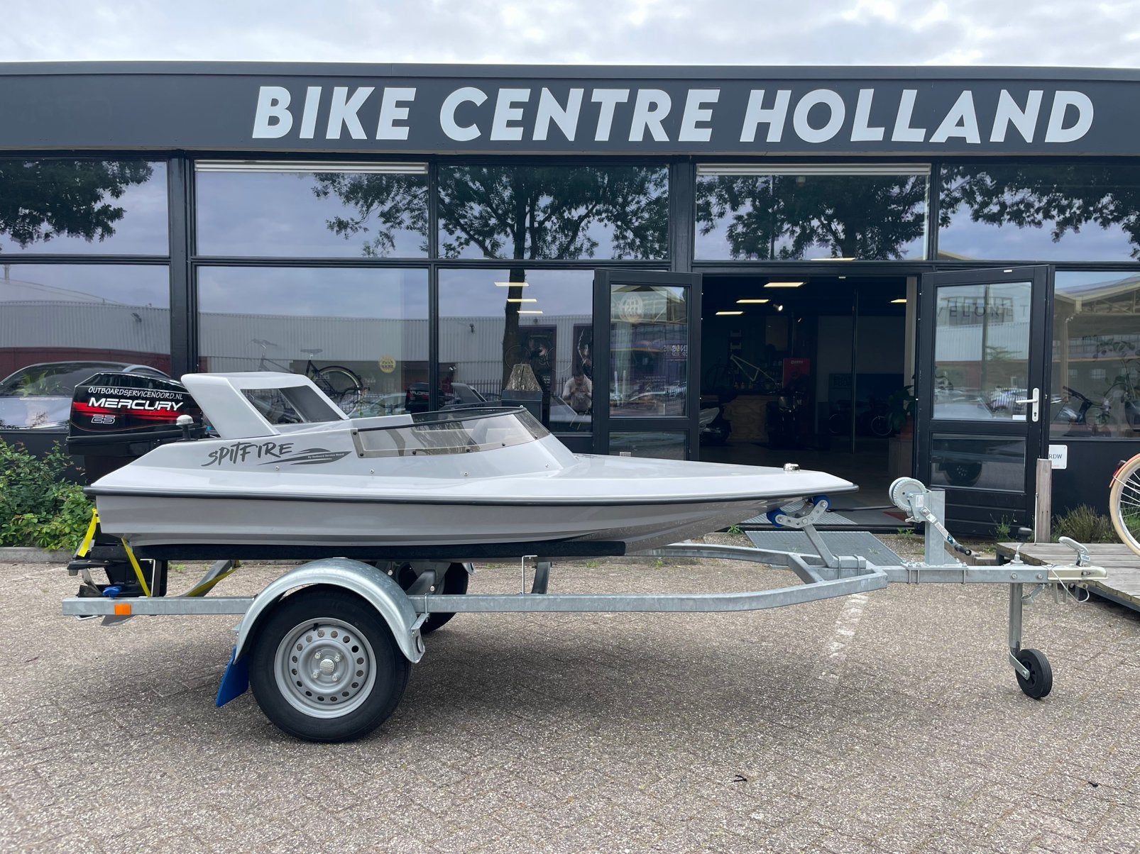 Nieuwe Spitfire SpeedBoot + 25 PK Mercury + Nieuwe Trailer!, Watersport en Boten, Speedboten, Ophalen, Overige merken, 1 m, Nieuw