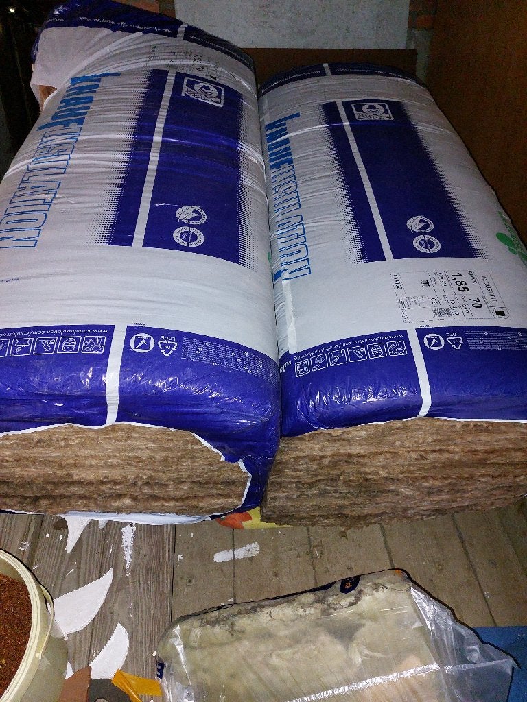 isolatie materiaal, 4 tot 8 cm, Nieuw, 15 m² of meer, Glaswol
