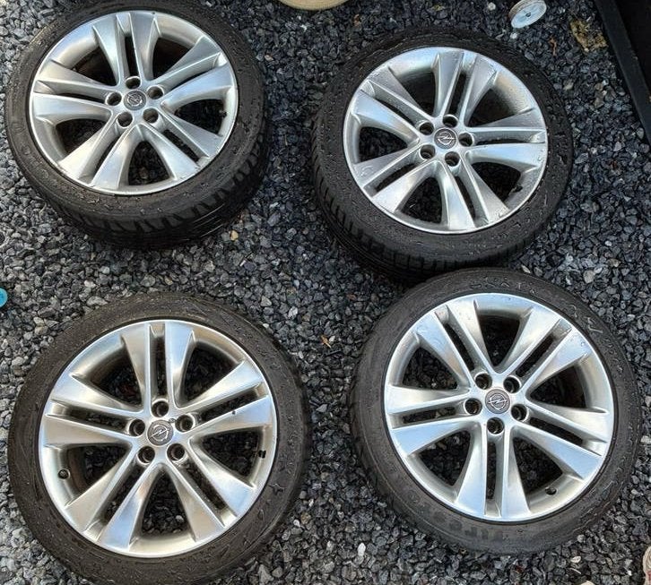 Velgen opel astra J 5x105 225/45/18, Auto-onderdelen, Ophalen, 18 inch, Velg(en), Zomerbanden
