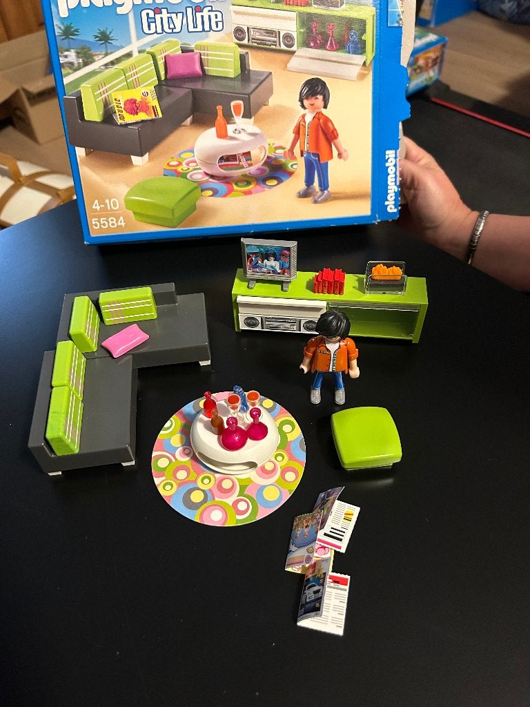 playmobil 5584, woonkamer, Ophalen of Verzenden, Zo goed als nieuw, City life