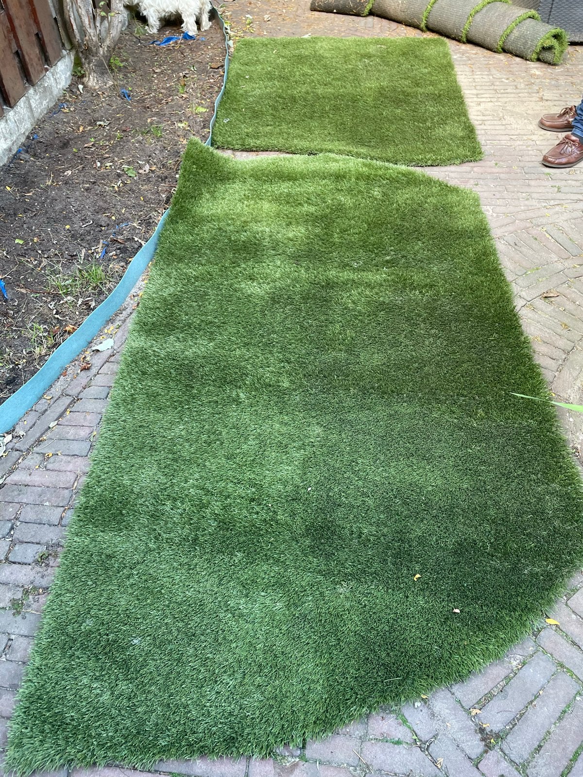 Gebruikt kunstgras voor tuin of balkon, Ophalen, Gebruikt, Minder dan 10 m², Kunstgras
