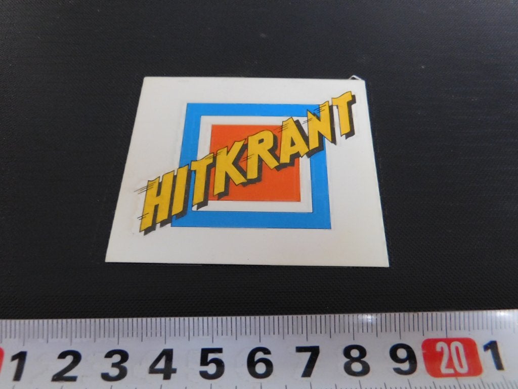 sticker logo HITKRANT, Verzamelen, Ophalen, Zo goed als nieuw
