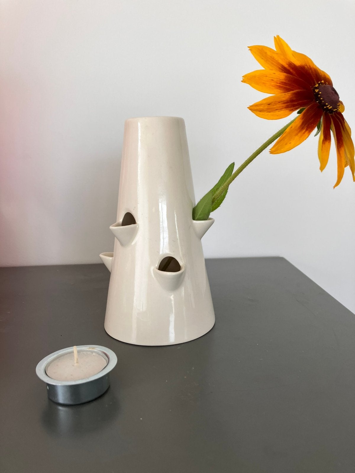 Waxinelichthouder/ vaas, Antiek en Kunst, Ophalen of Verzenden