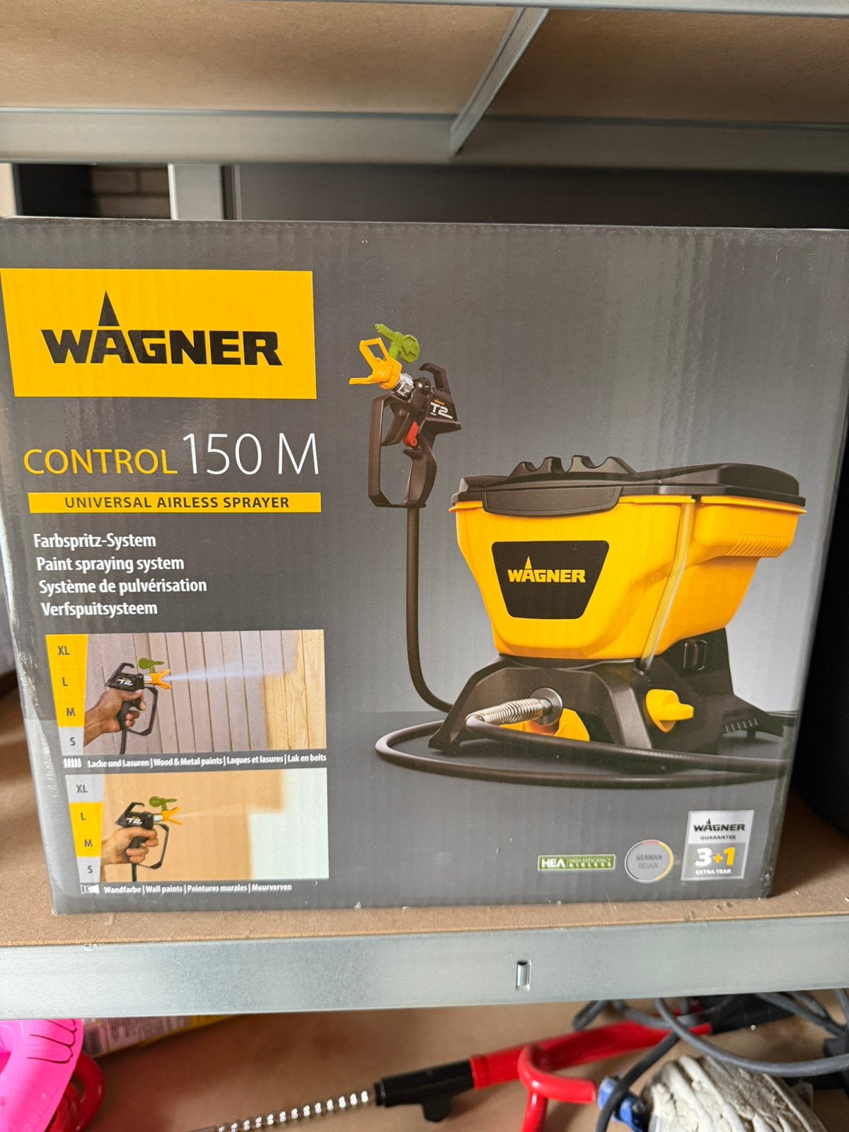 Wagner control 150M spuitmachine nieuw in doos, Doe-het-zelf en Verbouw, Ophalen of Verzenden, Nieuw, Verfspuit of Verfpomp