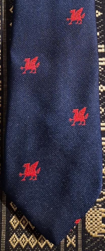 Wales draak stropdas blauw, Kleding | Heren, Stropdassen, Ophalen of Verzenden, Nieuw, Blauw